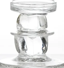HADELAND GLASSVERK Lysestaker-ICE KUBBELYSESTAKE 13,5 CM