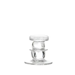 HADELAND GLASSVERK Lysestaker-ICE KUBBELYSESTAKE 13,5 CM