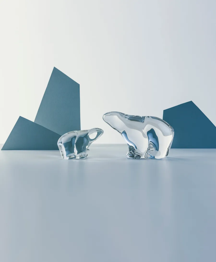 HADELAND GLASSVERK Glassfigurer-ISBJØRN 5 CM