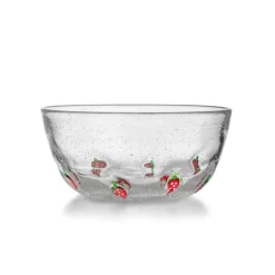HADELAND GLASSVERK Skåler Og Boller-JORDBÆR BOLLE 20 CM