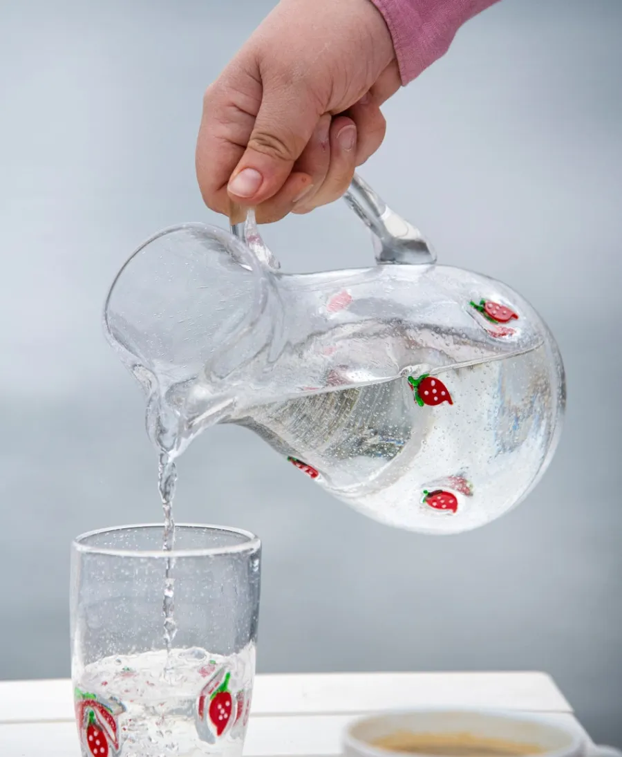 HADELAND GLASSVERK Mugger-JORDBÆR MUGGE 110 CL