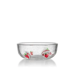 HADELAND GLASSVERK Skåler Og Boller-JORDBÆR SKÅL 13,5 CM