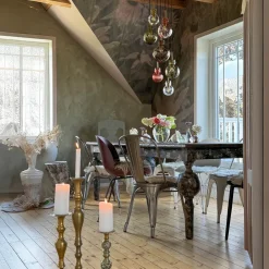 HADELAND GLASSVERK Taklamper|Krystallkuler-KRYSTALLKULE TAKLAMPE BOHEMSK KRYSTALL 7 STK