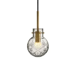 HADELAND GLASSVERK Taklamper|Krystallkuler-KRYSTALLKULE TAKLAMPE FINN 120MM Klar