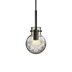 HADELAND GLASSVERK Taklamper|Krystallkuler-KRYSTALLKULE TAKLAMPE FINN 120MM Klar