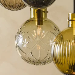 HADELAND GLASSVERK AS Taklamper|Krystallkuler-KRYSTALLKULE TAKLAMPE FINN 200MM Klar