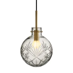 HADELAND GLASSVERK AS Taklamper|Krystallkuler-KRYSTALLKULE TAKLAMPE FINN 200MM Klar