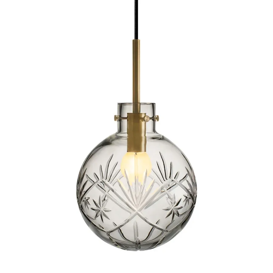 HADELAND GLASSVERK AS Taklamper|Krystallkuler-KRYSTALLKULE TAKLAMPE FINN 200MM Klar