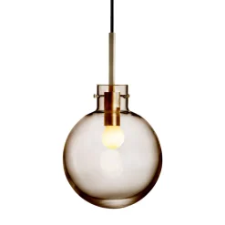 HADELAND GLASSVERK AS Taklamper|Krystallkuler-KRYSTALLKULE TAKLAMPE GLATT 200MM Kakao