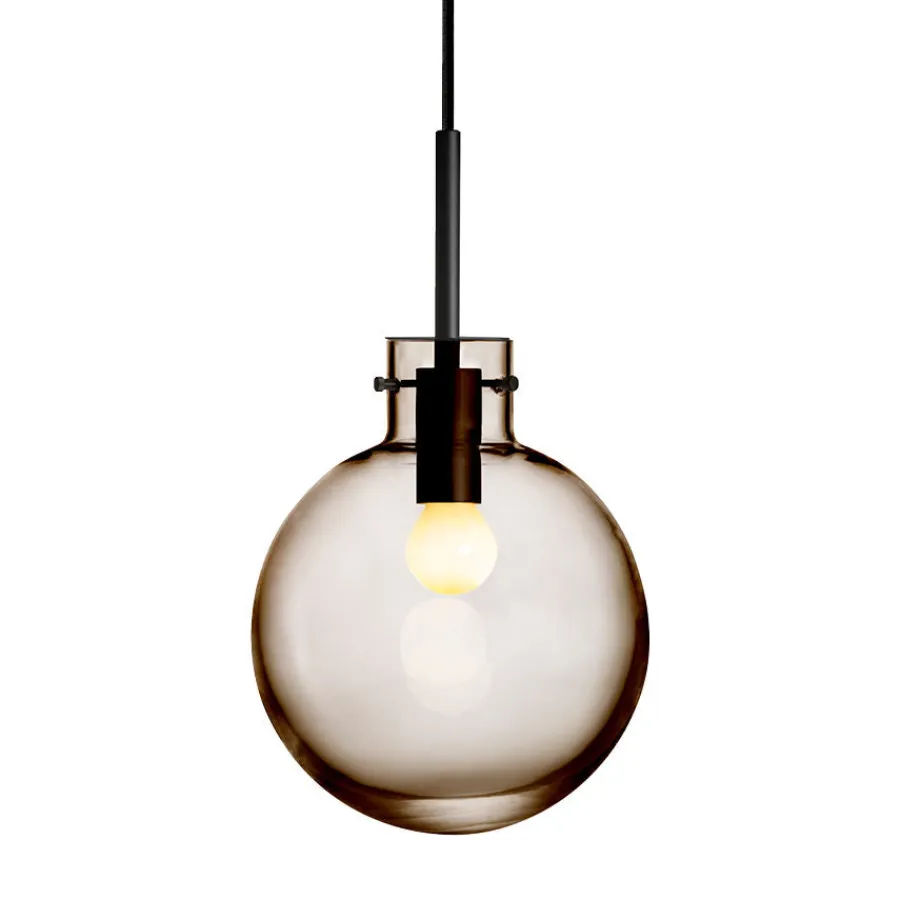 HADELAND GLASSVERK AS Taklamper|Krystallkuler-KRYSTALLKULE TAKLAMPE GLATT 200MM Kakao