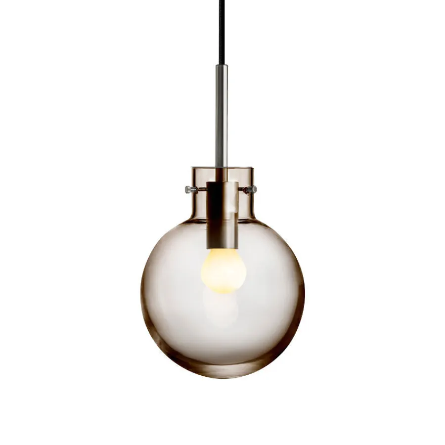 HADELAND GLASSVERK Taklamper|Krystallkuler-KRYSTALLKULE TAKLAMPE GLATT 160MM Kakao