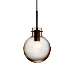 HADELAND GLASSVERK Taklamper|Krystallkuler-KRYSTALLKULE TAKLAMPE GLATT 160MM Kakao
