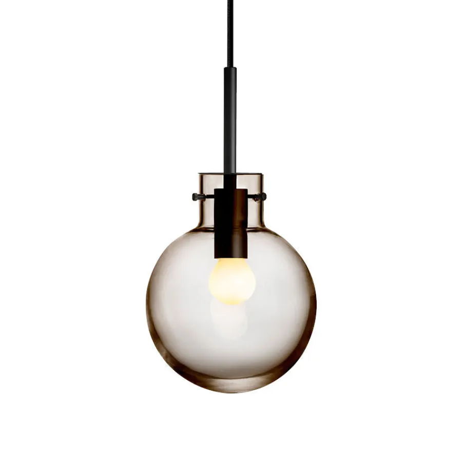 HADELAND GLASSVERK Taklamper|Krystallkuler-KRYSTALLKULE TAKLAMPE GLATT 160MM Kakao