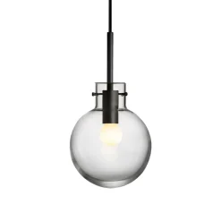HADELAND GLASSVERK Taklamper|Krystallkuler-KRYSTALLKULE TAKLAMPE GLATT 160MM Klar