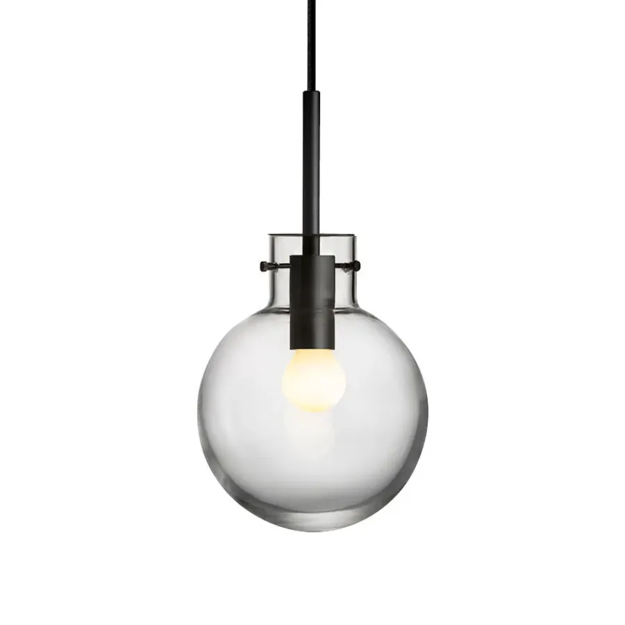 HADELAND GLASSVERK Taklamper|Krystallkuler-KRYSTALLKULE TAKLAMPE GLATT 160MM Klar