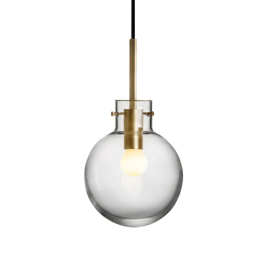 HADELAND GLASSVERK Taklamper|Krystallkuler-KRYSTALLKULE TAKLAMPE GLATT 160MM Klar