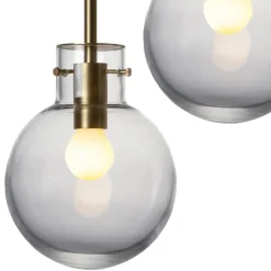 HADELAND GLASSVERK Taklamper|Krystallkuler-KRYSTALLKULE TAKLAMPE GLATT 160MM Klar