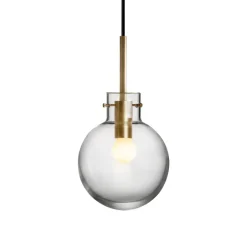 HADELAND GLASSVERK Taklamper|Krystallkuler-KRYSTALLKULE TAKLAMPE GLATT 160MM Klar