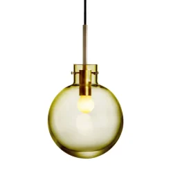 HADELAND GLASSVERK AS Taklamper|Krystallkuler-KRYSTALLKULE TAKLAMPE GLATT 200MM Oliven