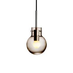 HADELAND GLASSVERK Taklamper|Krystallkuler-KRYSTALLKULE TAKLAMPE GLATT 120MM Kakao