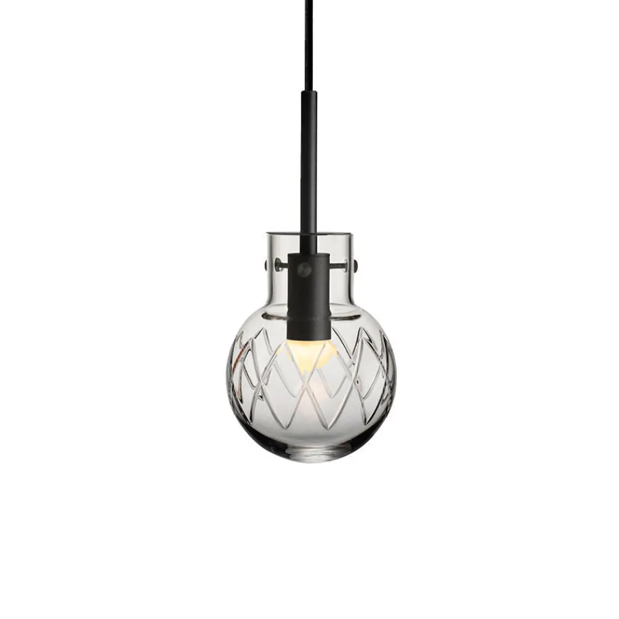 HADELAND GLASSVERK Taklamper|Krystallkuler-KRYSTALLKULE TAKLAMPE KRYSS 120MM Klar