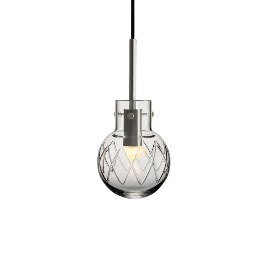 HADELAND GLASSVERK Taklamper|Krystallkuler-KRYSTALLKULE TAKLAMPE KRYSS 120MM Klar