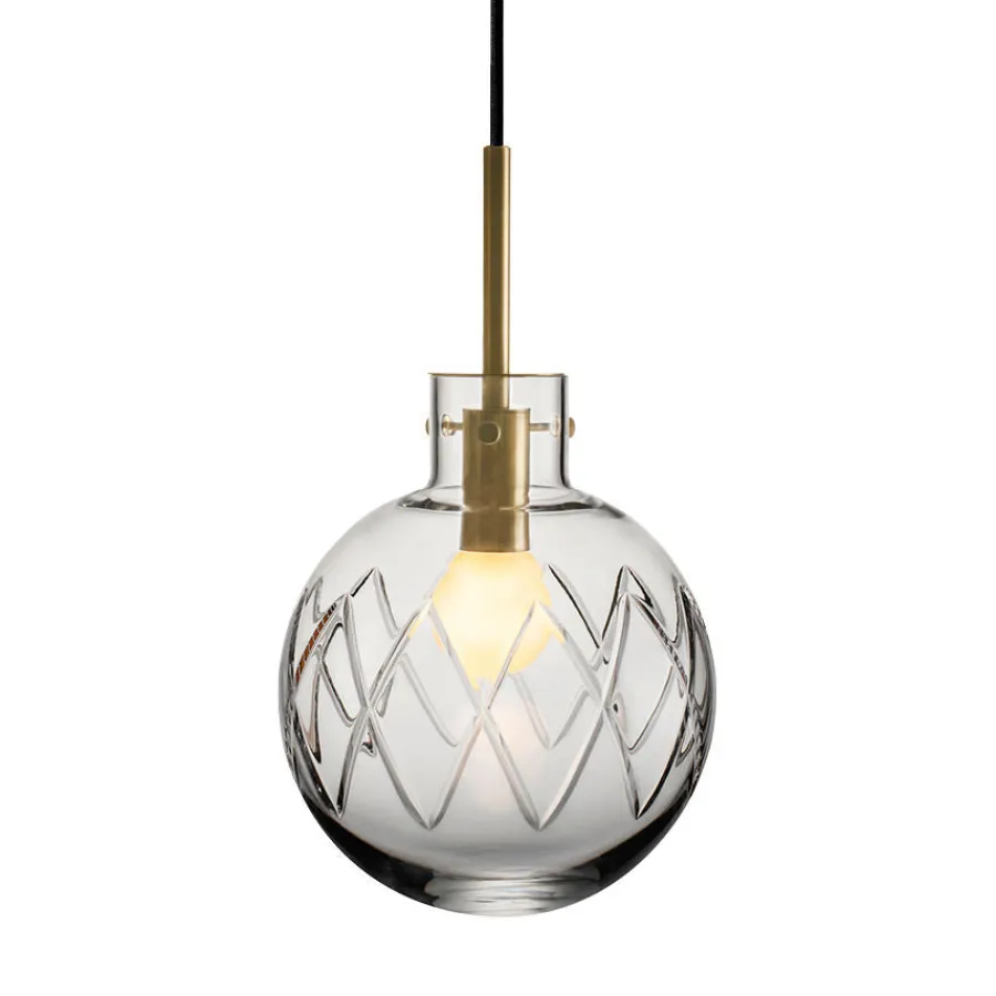 HADELAND GLASSVERK AS Taklamper|Krystallkuler-KRYSTALLKULE TAKLAMPE KRYSS 200MM Klar