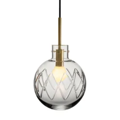 HADELAND GLASSVERK AS Taklamper|Krystallkuler-KRYSTALLKULE TAKLAMPE KRYSS 200MM Klar