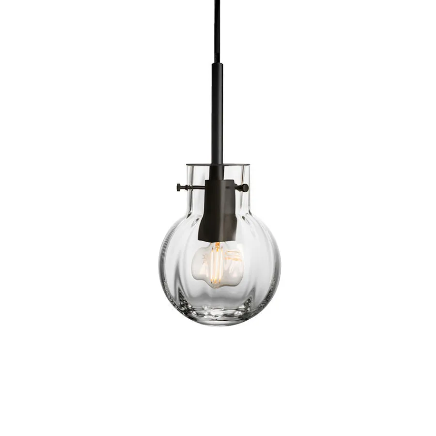 HADELAND GLASSVERK Taklamper|Krystallkuler-KRYSTALLKULE TAKLAMPE OPTIKK 120MM Klar
