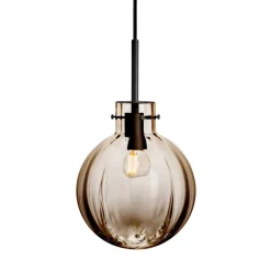 HADELAND GLASSVERK AS Taklamper|Krystallkuler-KRYSTALLKULE TAKLAMPE OPTIKK 200MM Kakao