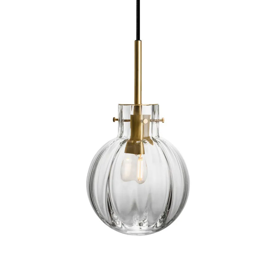 HADELAND GLASSVERK Taklamper|Krystallkuler-KRYSTALLKULE TAKLAMPE OPTIKK 160MM Klar