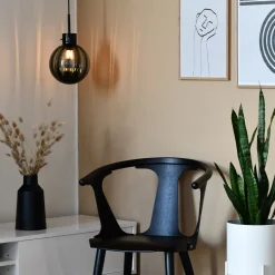 HADELAND GLASSVERK Taklamper|Krystallkuler-KRYSTALLKULE TAKLAMPE OPTIKK 120MM Oliven