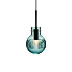 HADELAND GLASSVERK Taklamper|Krystallkuler-KRYSTALLKULE TAKLAMPE SKJÆR BLÅGRØNN 120MM Blågrønn