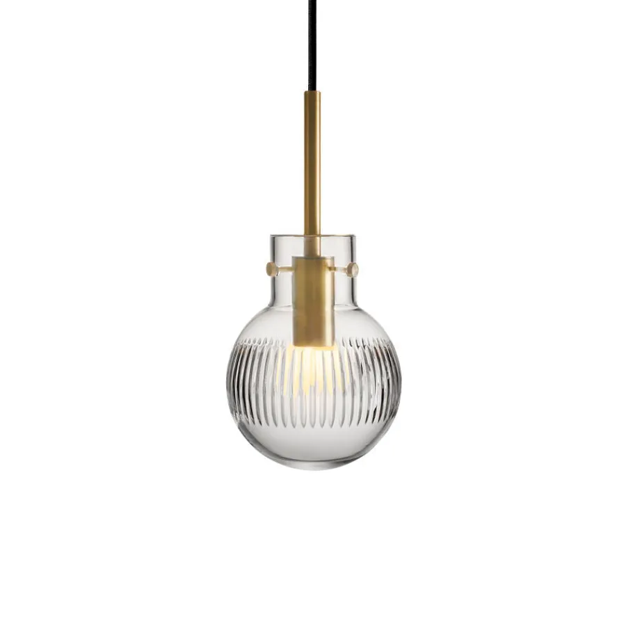HADELAND GLASSVERK Taklamper|Krystallkuler-KRYSTALLKULE TAKLAMPE SKJÆR 120MM Klar