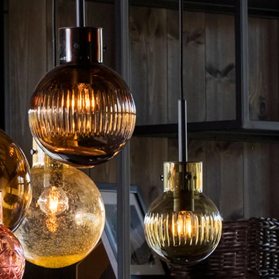 HADELAND GLASSVERK Taklamper|Krystallkuler-KRYSTALLKULE TAKLAMPE SKJÆR 120MM Klar