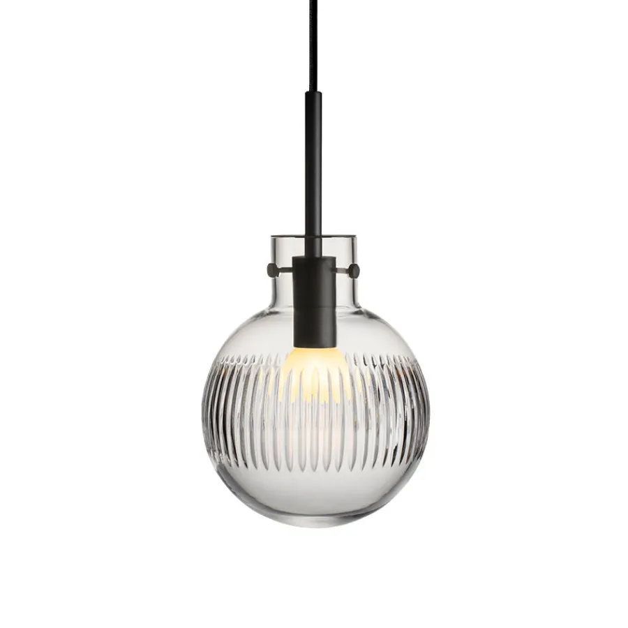HADELAND GLASSVERK Taklamper|Krystallkuler-KRYSTALLKULE TAKLAMPE SKJÆR 160MM Klar