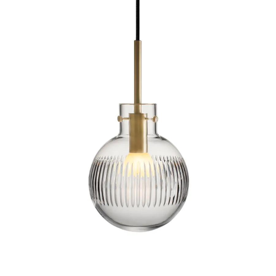 HADELAND GLASSVERK Taklamper|Krystallkuler-KRYSTALLKULE TAKLAMPE SKJÆR 160MM Klar