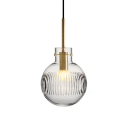 HADELAND GLASSVERK Taklamper|Krystallkuler-KRYSTALLKULE TAKLAMPE SKJÆR 160MM Klar