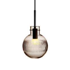 HADELAND GLASSVERK Taklamper|Krystallkuler-KRYSTALLKULE TAKLAMPE SKJÆR 160MM Kakao