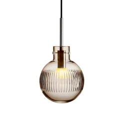 HADELAND GLASSVERK Taklamper|Krystallkuler-KRYSTALLKULE TAKLAMPE SKJÆR 160MM Kakao