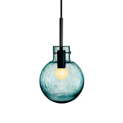HADELAND GLASSVERK Taklamper|Krystallkuler-KRYSTALLKULE TAKLAMPE SODA BLÅGRØNN 160MM Blågrønn