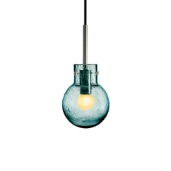 HADELAND GLASSVERK Taklamper|Krystallkuler-KRYSTALLKULE TAKLAMPE SODA BLÅGRØNN 120MM Blågrønn