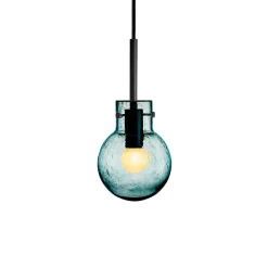HADELAND GLASSVERK Taklamper|Krystallkuler-KRYSTALLKULE TAKLAMPE SODA BLÅGRØNN 120MM Blågrønn