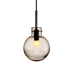 HADELAND GLASSVERK Taklamper|Krystallkuler-KRYSTALLKULE TAKLAMPE SODA 160MM Kakao