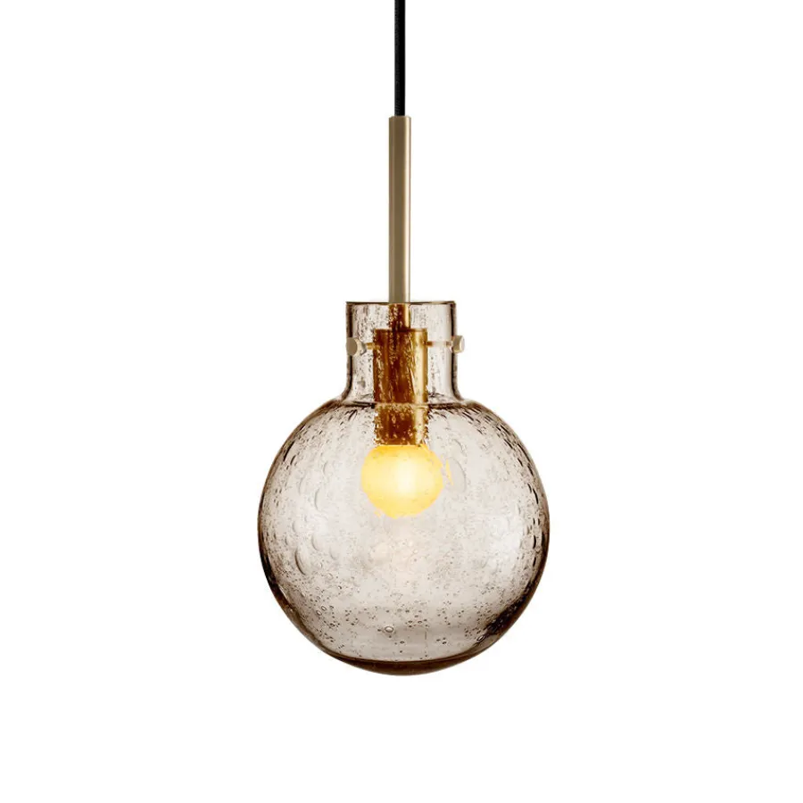 HADELAND GLASSVERK Taklamper|Krystallkuler-KRYSTALLKULE TAKLAMPE SODA 160MM Kakao