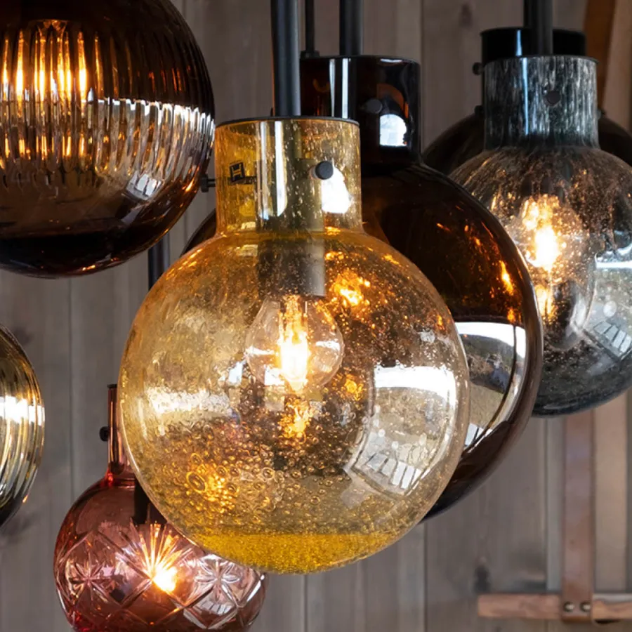 HADELAND GLASSVERK Taklamper|Krystallkuler-KRYSTALLKULE TAKLAMPE SODA 120MM Klar