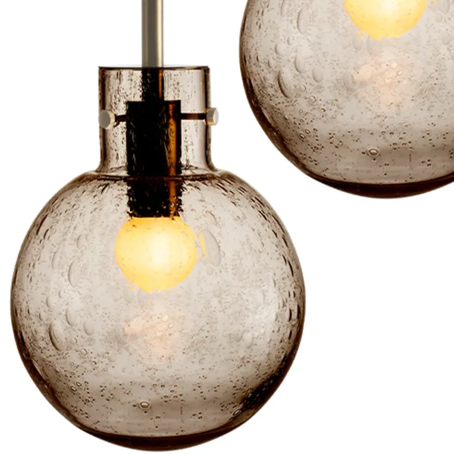 HADELAND GLASSVERK Taklamper|Krystallkuler-KRYSTALLKULE TAKLAMPE SODA 120MM Kakao