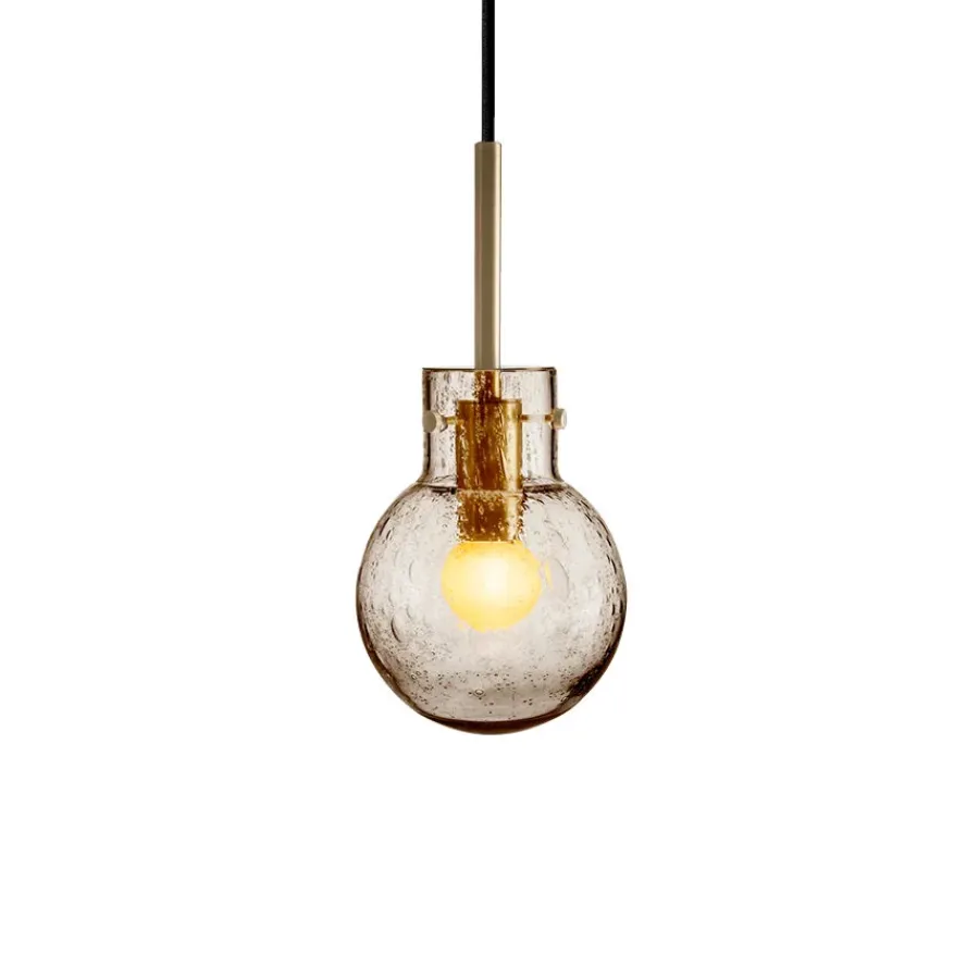 HADELAND GLASSVERK Taklamper|Krystallkuler-KRYSTALLKULE TAKLAMPE SODA 120MM Kakao