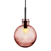 HADELAND GLASSVERK AS Taklamper|Krystallkuler-KRYSTALLKULE TAKLAMPE SODA MORGENRØD 200MM