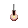 HADELAND GLASSVERK Taklamper|Krystallkuler-KRYSTALLKULE TAKLAMPE SODA MORGENRØD 120MM